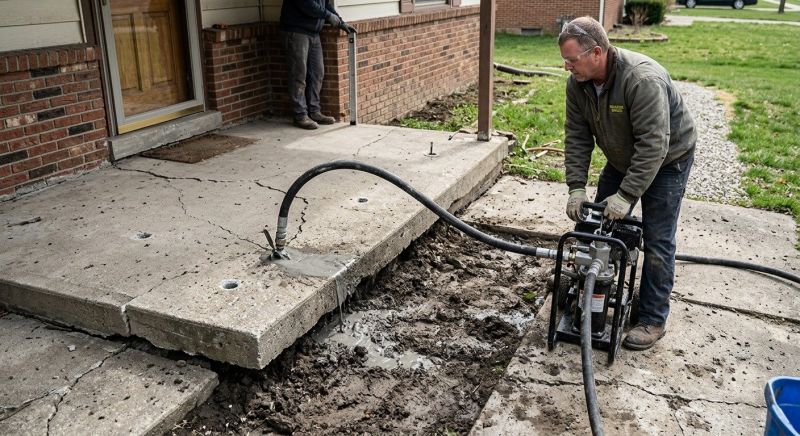Concrete Patio Raising in Corpus Christi, TX