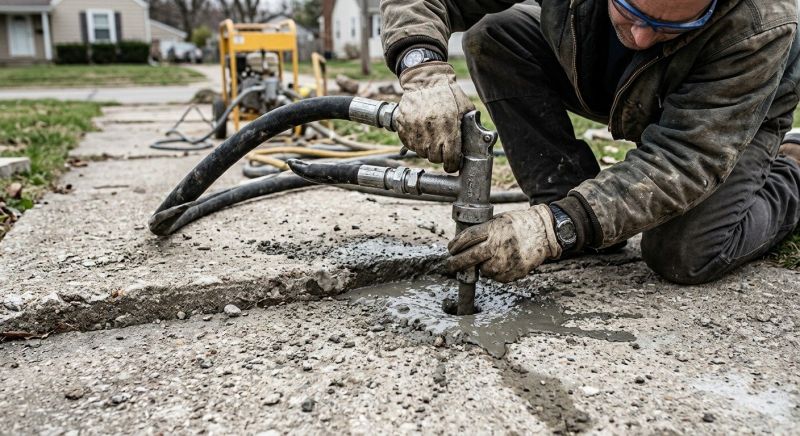 Sidewalk Leveling in Des Moines, IA